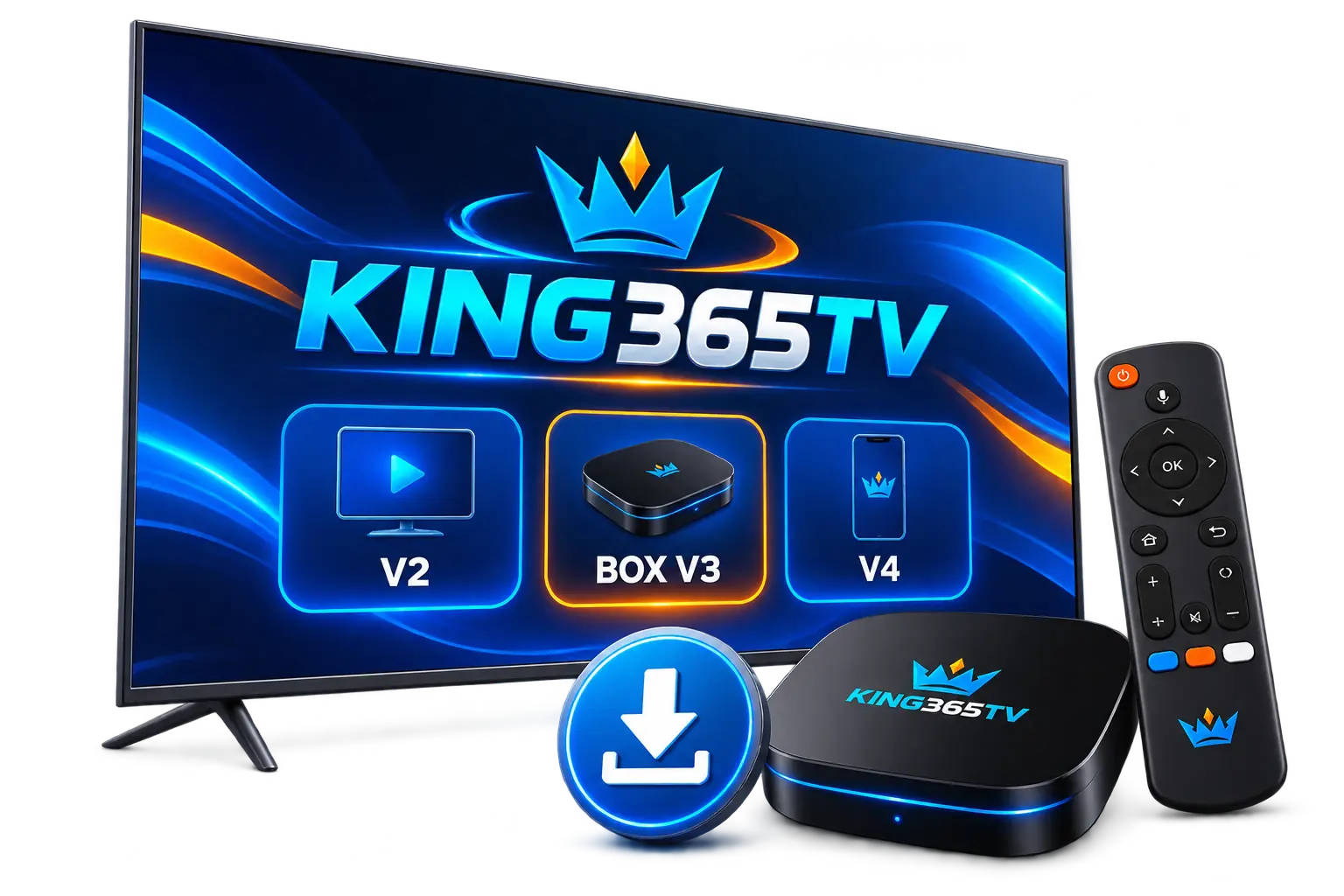 Application KING365TV V2 BOX V3 et V4